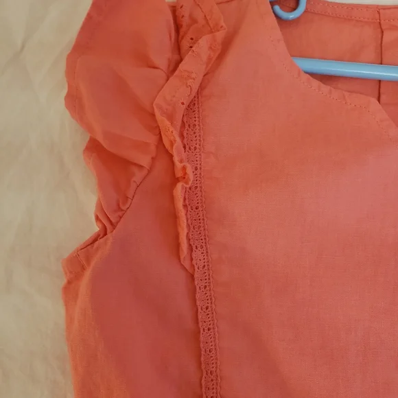 **SOLD**Girl's Long Flutter Sleeve Carter's Dress Sz 8 - Picture 5 of 5